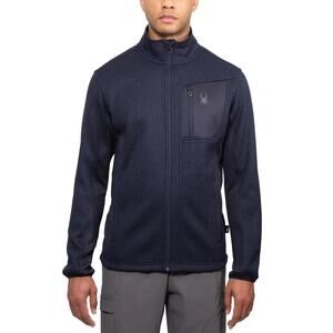 NWT Spyder Men's Full Zip Jacket in Blue size Large